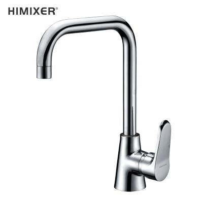 China HIMIXER Faucets Single Handle Kitchen Mixer Tap Kitchen Faucet Single Metered Small MOQ keran dapur Hose Hot And Cold Water Brass Kitchen Faucet for sale