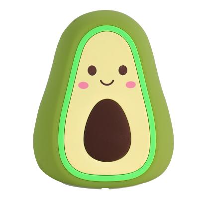 China Cute Avocado Silicone Light Applause Sleep Night Light Household To Decorate Kids Room Light for sale