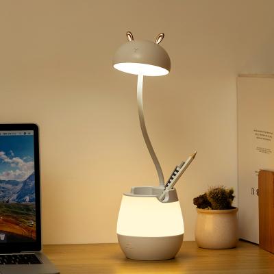 China Cute Multifunctional Rotating Night Light Table Lamp Mushroom Decoration Simple Home Lamp for sale