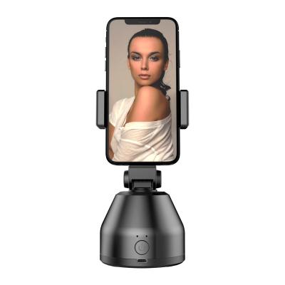 China Bluetooth Connection 360 Degree Rotation Face Gimbal Selfie Rechargeable Mobile Phone Holders Camera Auto Mount Tracking Object for sale