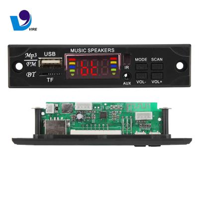 China Resume Function 5v 12v Bluetooth USB Fm Decoder Noise IR Remote Control MP3 Player Module for sale