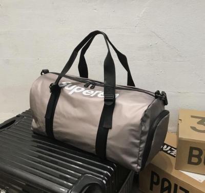 China Travel Bag Favorite Clothes Sport Acccept Travel Bags Canvas Leather Duffel Bag Laptop Capacity Backpack Wet Pocket for sale