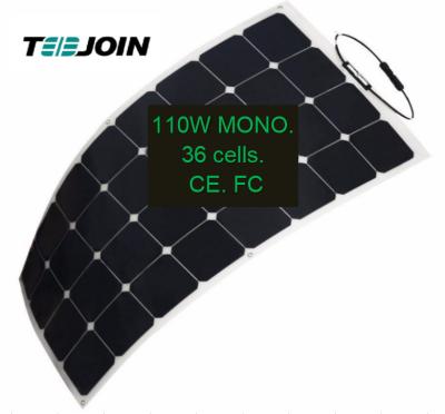 China TEEJOIN Solar Power System 12V 24V Mnocrystalline Solar Panels Mono System Flexible Solar Panel for sale