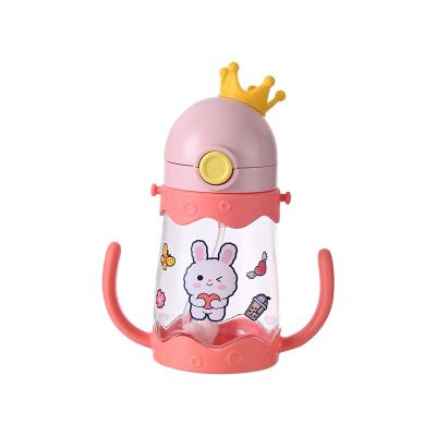 China Sustainable Bap 440ml Bottle Free Plastic Kids Water Drinking Bottle With Straw for sale