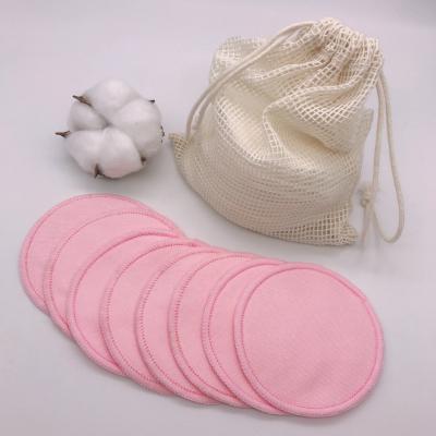 China 100% Pure Cotton Round Face Wash Organic Bamboo Sponge Cotton Soft Zero Waste Soft Make Up Pads for sale