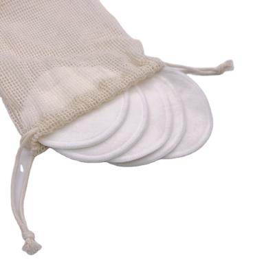 China Reusable OEM Bamboo Soft Eco-Friendly Cotton Single Cleansing Pad Around Makeup Remover Pads for sale