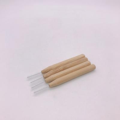 China Sustainable Wholesale Eco Friendly Bamboo Tooth Pick Biodegradable Bamboo Interdental Brush for sale