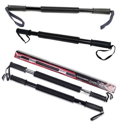 China High Quality Spring Steel + Super Heavy Duty PVC Grip Power Tornado Bar For Upper Body Strength Flexible Stretch Bar Spring Power Tornado Bar Strong Curvy Exercise for sale