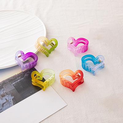 China Daily Decorative Korean Acetate Gradient Color Plastic Hair Claw Clips Lovers Hair Claw Clips For Thick Hair for sale