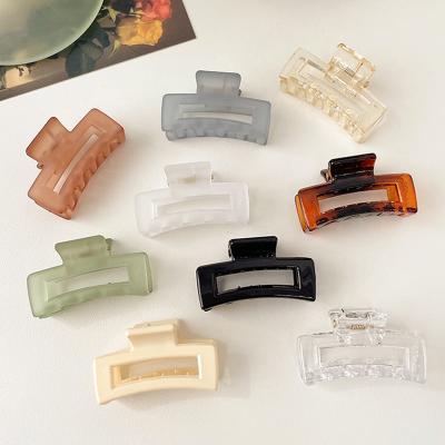 China New Mini Square Hair Claws Custom Acetate Plastic Daily Decorative Korean Cute 4CM Hair Claw Clips For Women for sale