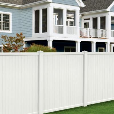 China 6 * 6 Feet Easily Assembled PVC Vinyl Privacy Fence Panel White For Garden for sale