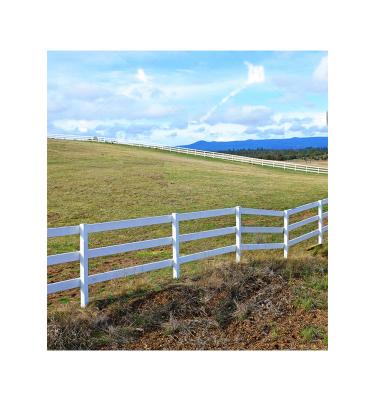 China Easily Assembled 72 * 96 In Factory Direct High Quality PVC 3 Rails Farm And Easily Assembled Horse Fence for sale