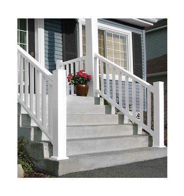 China Factory High Quality Easily Assembled Wholesale Price PVC Railing And Stairs For Home for sale