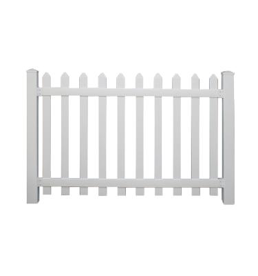 China Factory Price 1.2*1.8m Picket Garden Border Fence Wholesale High Quality White Easily Assembled Vinyl Fence for sale