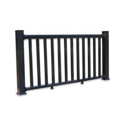 China 6' Easily Assembled WX3'H Black PVC Stair Railing Railing Cheap Plastic Balcony Stair Railing Railing Wholesale for sale