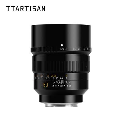 China TTArtisan 90mm F1.25 Full Frame Large Aperture Lens for Sony Nikon Canon Sigma Panasonic Lumix Fuji Leica Camera Lens 90mm f1.25 for sale