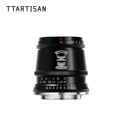 China TTArtisan 17mm F1.4 Wide Angle Camera Lens for Sony E Mount Fujifilm XT3 XA7 XE Canon M Leica L Nikon Z Panasonic Olympus M43 17mm F1.4 for sale