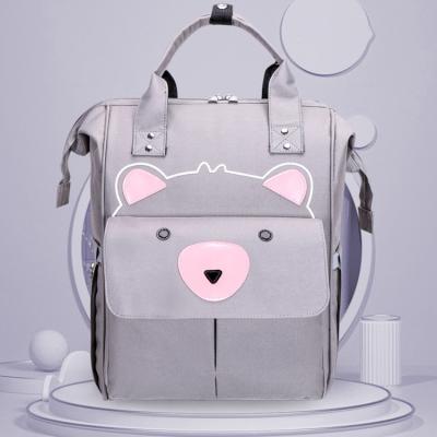 China Portable Hot Sale Cheap Multi Function Increasing Capacity Fashion Student Mother Baby Diaper Bag Large Harness Single Backpack for sale