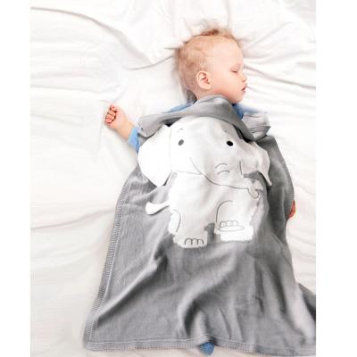 China 2020 New Patterns Knitted Elephant Blanket PORTABLE Beach Mat Stake Wrap Baby Blanket For To Keep Warm for sale