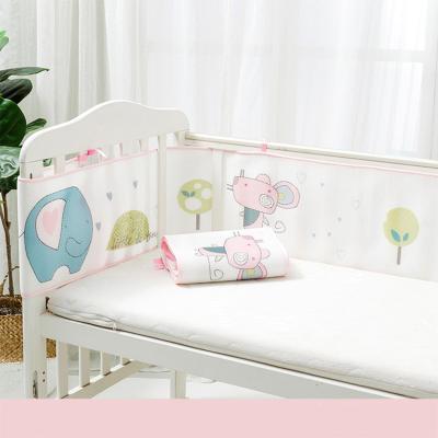 China Classic Hot Selling Universal Mesh Cloth Baby Crib Soft Breathable Use Bumper Bumper Sets For Comfortable for sale