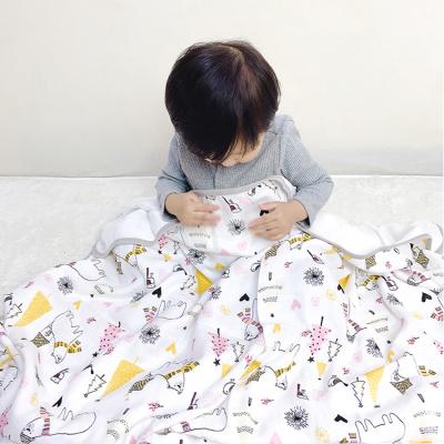 China Air-conditioned baby comforter blanket selling room bamboo cotton gauze wrap waterproof warm towel for home for sale