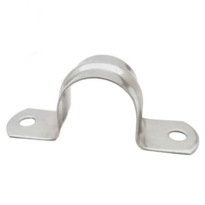 China At home our own manufacturer High Standard Delicate in stock stainless snap on U pipe clamp for sale