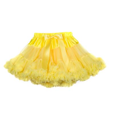 China 2019 Wholesale High Quality Casual Tulle Tutu Mini Skirt Baby Girl Fluffy Pettiskirt for sale