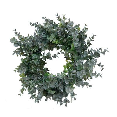 China Fake Greenery Plants Plastic Artificial Silver Foil Circle Rings Flower Filler Garden Office Porch Indoor Outdoor Decor for sale