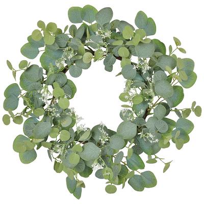 China Flowers & Babysbreath Garland & Decorative Eucalyptus Garland Ring QH161-1558Q for sale