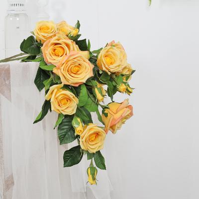 China Other High Quality Artificial Roses from Rose Wholesale Flawers Decoration Artificial Rose Innovative Improvement Single Artificial for sale