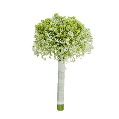 China Plastic/Fabric/Iron Yarn Latex Velvet Artificial Flowers Foam Fake Baby's Breath Decor Long Stem In Glass Wreath Preserved Plant for sale