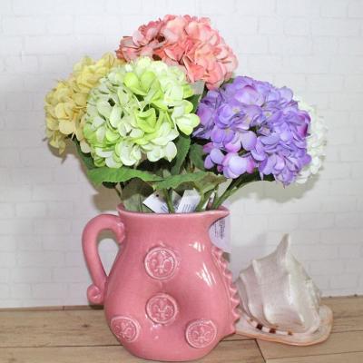 China Fabric For Real Touch Bulk Production Decor Wholesale Real Touch Artificial Latex Flower Hydrangea for sale