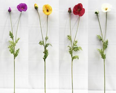 China Others wholesale long stem Poppy Artificial Flower Poppy Flower Dry Artificial Poppy Flower for sale