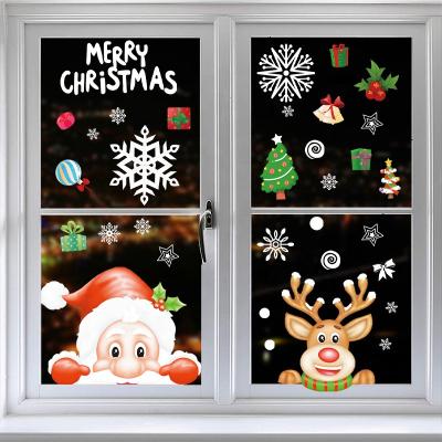 China DIY Supplies DIY 2022 Party Decoration Window Decals Stickers For Christmas Quarantine Home Window Decorations for sale