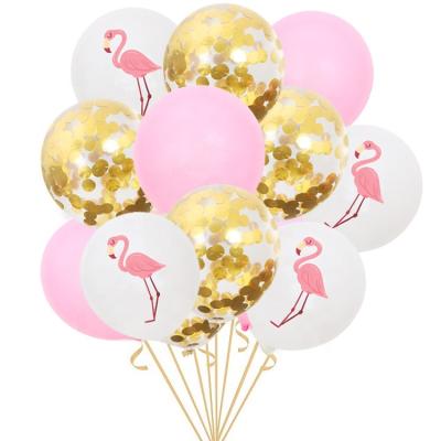 China Hawaiian Happy New Year Party Balloons Colorful Tropical Balloons Birthday Pineapple Flamingo Foil Balloon Hawaii Party Decorations S013 for sale