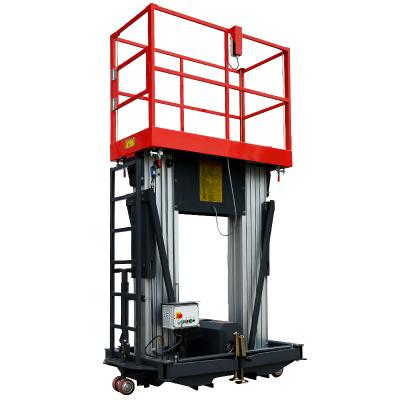 China Hotels Dual Mast Aluminum Work Platform Lifting Equipment for sale