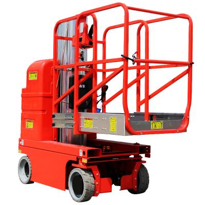 China Wholesale Hotels Factory Self Propelled Single Column Mast Man Motorized Hydraulic Electric Lifter for sale