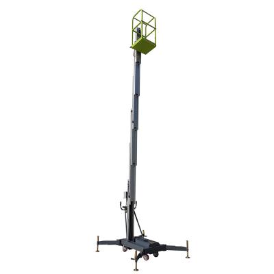 China Advertising Company 5M-10m Single Mast 150Kg Aluminum Aerial Work Platform Lifting Equipment for sale