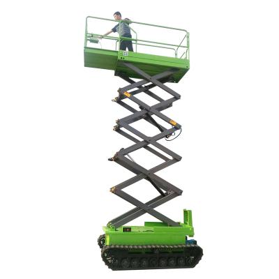 China Terrians Outdoor Rough Crawler Hotels 4.5m-12m Self Propelled Hydraulic Scissor Lift for sale