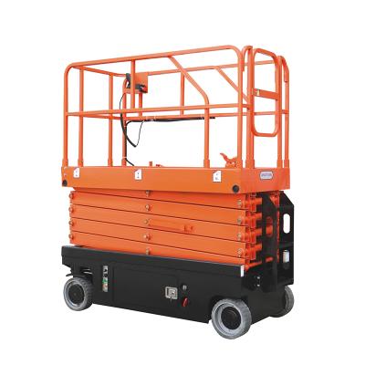 China Advertising Company Solar Panel Hydraulic Aerial Lift Electric Self Propelled Scissor Lift for sale