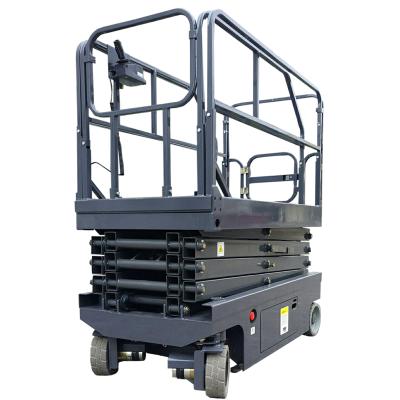 China Advertising Company 6M 8M Platform Lifts Mobile Scissor Lift Machine Electric Motor High End Self Propelled Lift for sale