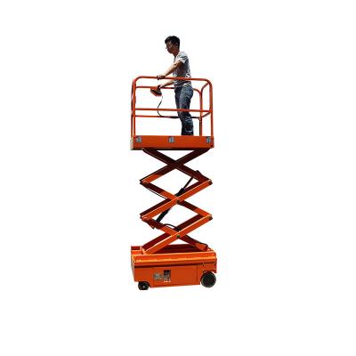 China Hotels Whoelsale 3M-3.9m Load 300kg Mobile Lift Accessories Spare Parts Mini Self Propelled Scissor Lift for sale