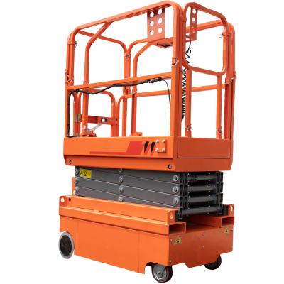 China Hot Sale 3m 3.9m Mini Hydraulic Lift Cylinder Electric Self Propelled Scissor Lift for Hotels for sale