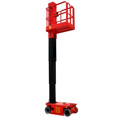 China Advertising Company 6.5m Air Conditioner Electric Lift Hydraulic Aerial Work Lift Platform for sale