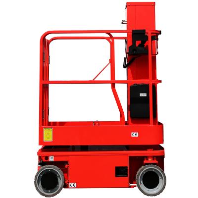 China Hot Sale 227kg Hydraulic Mast Lift Self Propelled Vertical Mast Lift For Hotels for sale