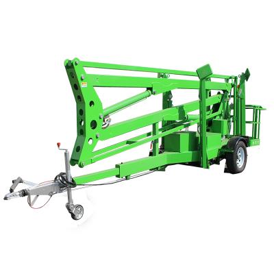 China Hydraulic Aerial Cherry Harvester Spider Lift Advertising Company CE Certificate Towable Man Boom Lift for sale