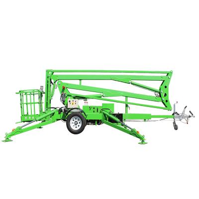 China China Advertising Company Hydraulic Electric Man Lift Cherry Picker Towable Spider Boom Lift for sale