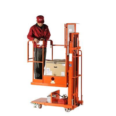 China High Quality Wholesale Warehouse 2.7m 3.3m 4m 4.5m Middle Level Platform Height Forlift Semi Electric Order Picker for sale