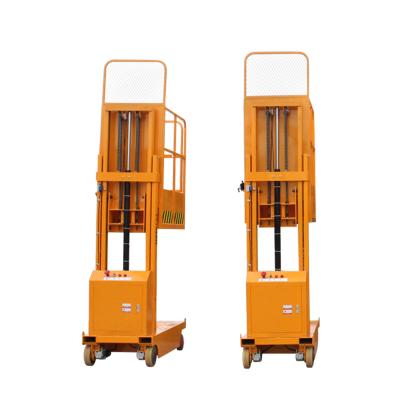 China Warehouse 2.7m 3.3m 4m 4.5m Middle Level Platform Height Semi Electric Forlift Order Picker for sale