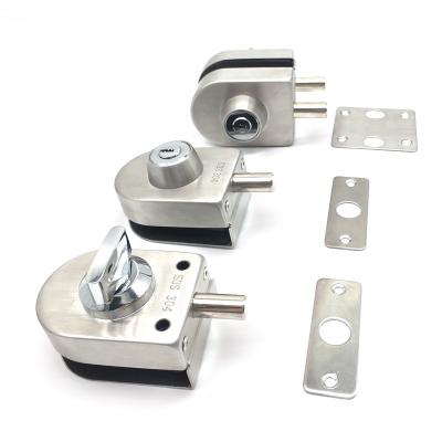 China Factory Direct Sale Modern Stainless Steel Commercial Grocery Sliding Glass Door Lock for sale